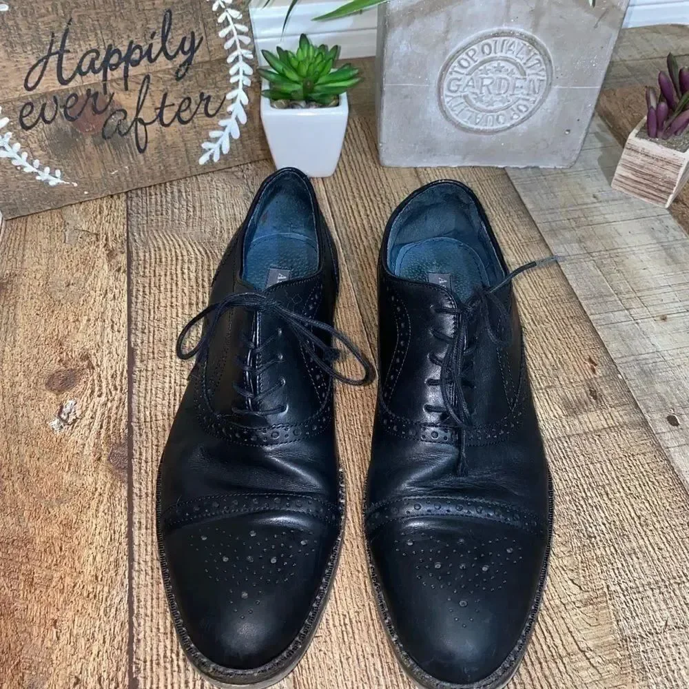 Mens ASTON GREY Kobe Brogue Cap Toe Oxford